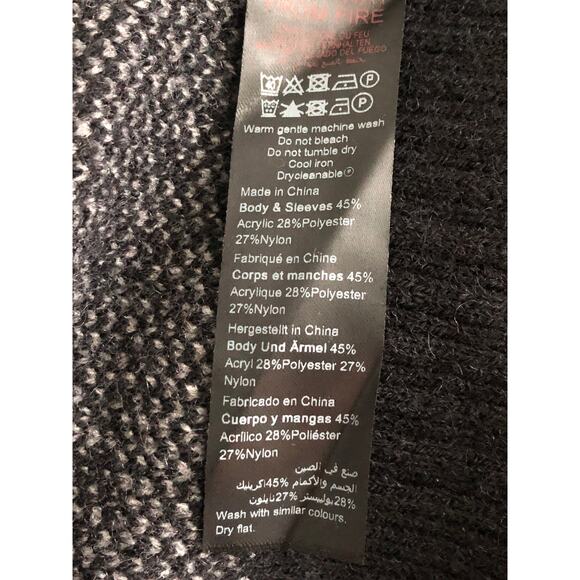 Loralette Women's 18/20 Carol Lena Leopard Open Front Cardigan Black NEW - Picture 5 of 5